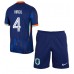 Maillot de foot Pays-Bas Virgil van Dijk #4 Extérieur vêtements enfant Europe 2024 Manches Courtes (+ pantalon court)